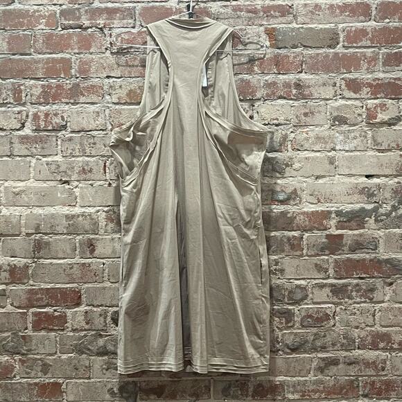 NEW BCBGMaxAzria Pleated Front Panel Dress in Mocha Size Large - Picture 5 of 11